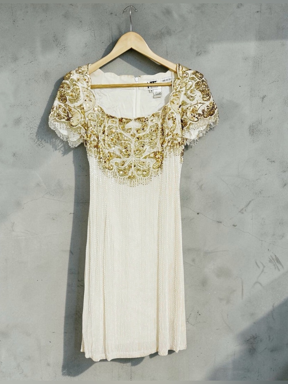Niteline Vintage Rare Beaded 80’s Silk Mini Dress